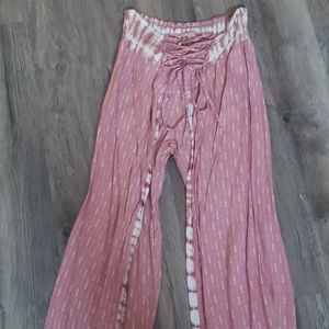 Travida by Santiki Adele Cross Front Pants Pink Ne
